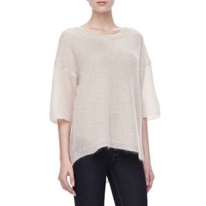 Halston Heritage Red Mohair Sweater Small